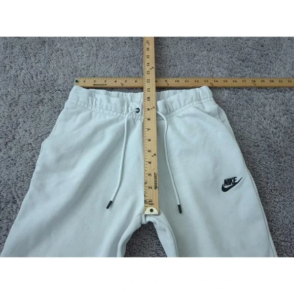 Nike Sweatpants Womens S Off White Jogger Swoosh Logo Sportswear Athleisure - Picture 4 of 8
